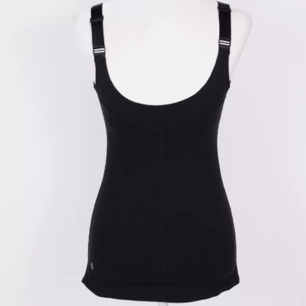 Lululemon | Fitted Pull-On Adjustable Straps Tank-Top in Black | Size 4 Women's - Picture 12 of 12